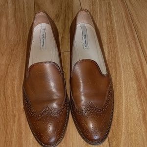 Massimo Dutti tan women's loafers